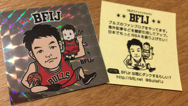 Bfij ビックリマン風シール Bulls Fan In Japan